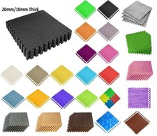 2cm/1cm XL Thick Soft EVA Foam Interlocking Floor Mats Gym Flooring Yoga Tiles