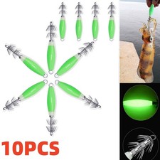 10Pcs Luminous Squid Jig Deep