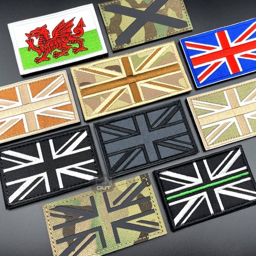 Union jack patch badge hook - hook, &