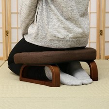 Nitori Zaisu For Seiza Easy Sitting Chair For Seiza Agura Style Brown NEW JAPAN