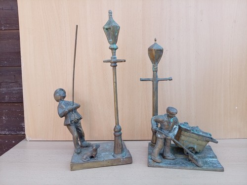 Vintage brass road sweeper - brass, &