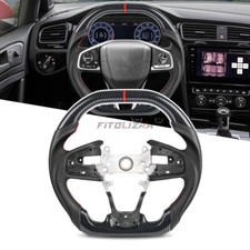 Customized Hydro Dip Carbon Fiber Steering Wheel For Honda Civic FK8 TypeR 16-21