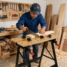 Foldable Wooden Workbench