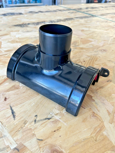Black half round - black, gutter