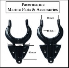 Pair black oar rowlocks - oar,