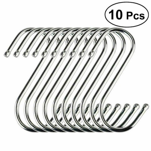 10pcs hooks stainless steel - 10pcs,