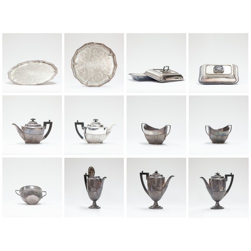 Antique silver tea set