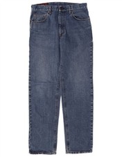 MARLBORO CLASSICS Mens Straight Jeans W33 L34 Blue Cotton BT09