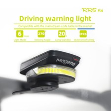 Rrskit FR200 Bicycle Front Light USB Bike Headlight - Compatible for Garmin