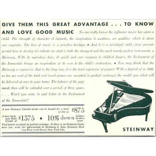 Steinway sons new - steinway, &