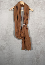 Nalakai Baby Ring Sling Carrier Bamboo Linen Adjustable Brown Infant Toddler