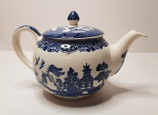 Johnson Bros England Willow Pattern Small Teapot