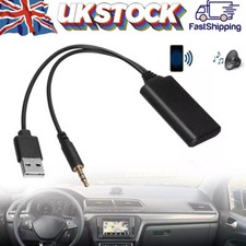 Fits BMW E60 E66 E82 E87 E90 E92 AUX Bluetooth 5.0 Car Radio Audio Cable Adapter