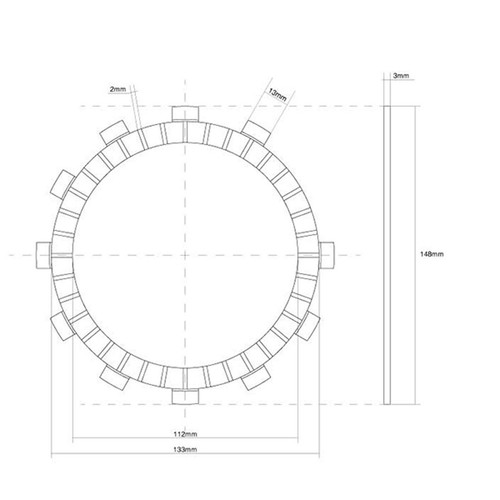 Fcc crankset single clutch - fcc,