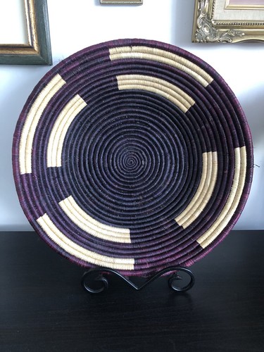 Vintage purple hand woven - purple,