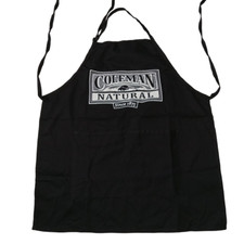 New Black Coleman Natural Apron With Pockets Vintage