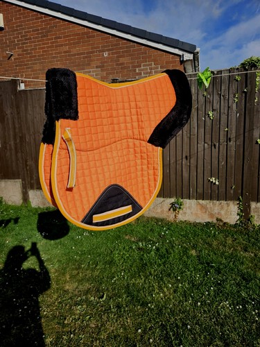 Orange and black half - orange,
