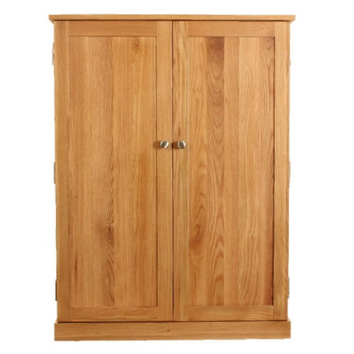 Solid oak shoe cupboard - solid,