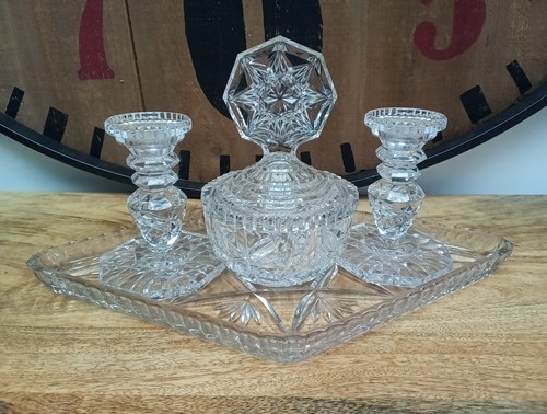 Vintage glass dressing table - vintage,