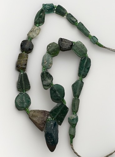 Ancient roman glass necklace - roman,