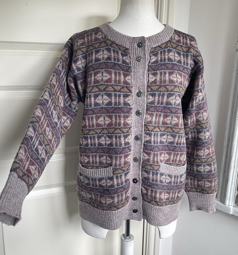 Vintage shetland wool cardigan - vintage,