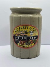 Old 2lb ribbed rolled top jam