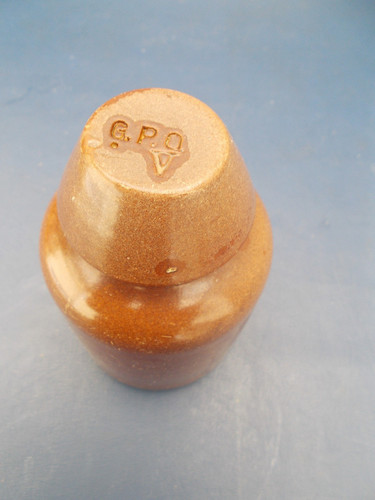 Gpo brown ceramic telegraph - ,