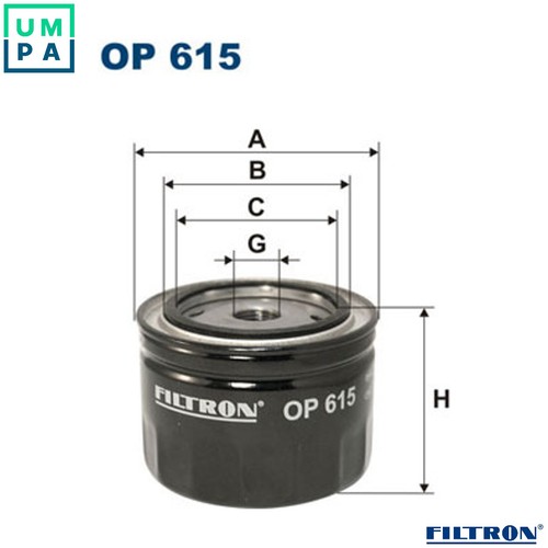 Oil filter 615 - 615, austin