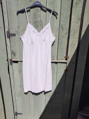 Vintage nylon slip dress - nylon,