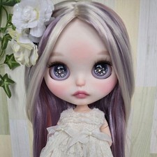 Custom OOAK Icy Doll 245 Open Mouth Neo Blythe Size Doll Handmade