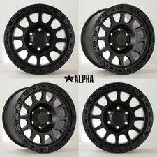 4 x 17" alloys fits 15 on Toyota Hilux ALPHA OFFROAD BRAWLER 6x139.7 ET15