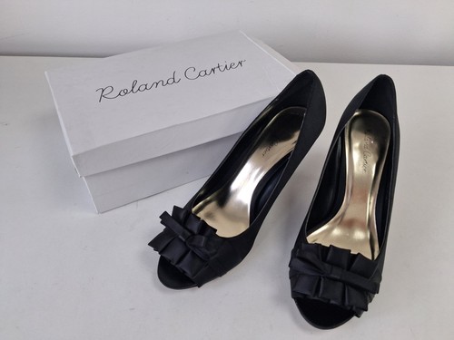 Roland cartier black peep toe - black,