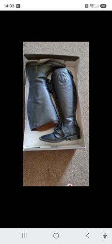 Wide black leather - black,