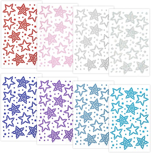 8pcs face jewels self adhesive - jewels,