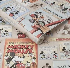 Disney Mickey Mouse Vintage Episode Wallpaper Roll Graham & Brown Brand New