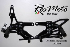 PEDANE ARRETRATE REARSETS KAWASAKI ZX6R 2005-2015 ALL BLACK