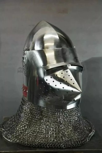 Medieval knight bascinet - medieval,