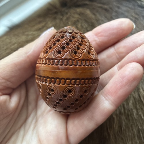 Antique carved coquilla - antique, nut