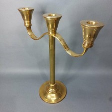 Vintage Brass Three Arm