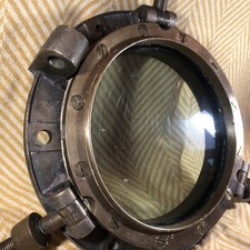 ANTIQUE BRONZE PORTHOLE - By