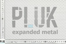 DIFFERENT SIZE Sheets of Expanded Aluminium Silver Metal Mesh Size 10mm x 6mm