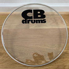 CB DRUMS 16" Childrens Resonant Bass Head Factory Stock Logo Clear Single Ply