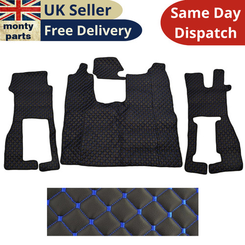 Eco leather floor mats black - mats,