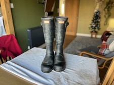 Hunter Original Tall Wellington Boots Matte Wellies Size 10 UK mens