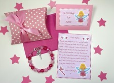 Personalised Tooth Fairy Letter, Bracelet, Gift Box, Tooth Fairy Gift, Pink