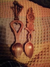 Two Wooden Welsh Vintage Love
