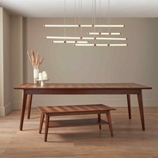 Fishe & Lilly Mid Century Modern Parquet 8 Seater Dining Table RRP £699.99