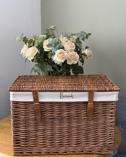 Large harrods basket - harrods, wicker