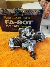 Saito Engine - Saito FA-90T flat twin four stroke  Hemi-Heads - Nice!