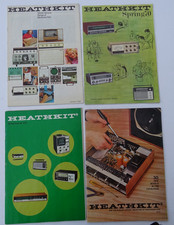 4x HEATHKIT Catalogues Vintage Electronic Kit Magazines 1960s 1970s (lotHK2)